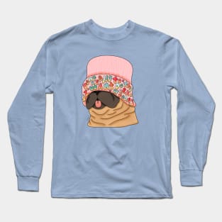 Lazy Pug Life Don't Wanna Do The Work Today Long Sleeve T-Shirt